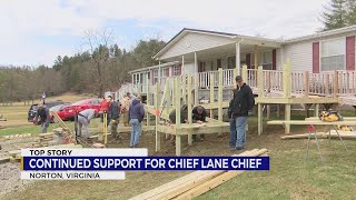 Local law enforcement and community build new ramp for Norton police chief