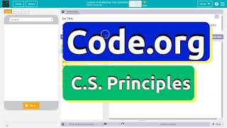 Code.org Lesson 4 Exploring Two Columns Data Tutorial | Unit 9 Data C.S. Principles