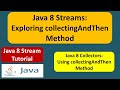 Java 8 Streams: Exploring collectingAndThen Method | Streams in Java 8