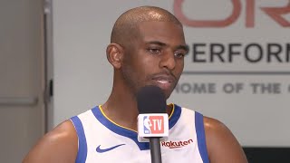 Chris Paul on Warriors Lineup Questions: "Good problem to have" | NBA Media Day 2023