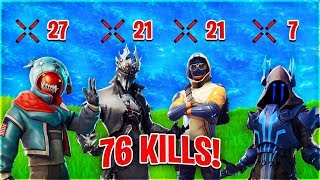 76 kills new world record team rumble by one squad fortnite savage - team rumble fortnite record