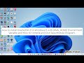 How to install Oracle JDK 21 in Windows 11 with JAVA_HOME Environment Variable