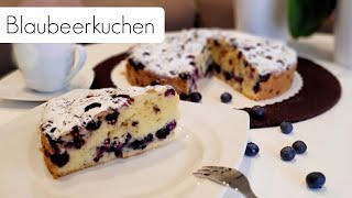 Fluffiger Blaubeerkuchen mit Schokolade in 10 Minuten | Heidelbeerkuchen |  einfacher Rührkuchen