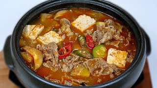 우삼겹 된장찌개 육수 따로 만들지 마세요! 만드는 순서가 중요합니다!