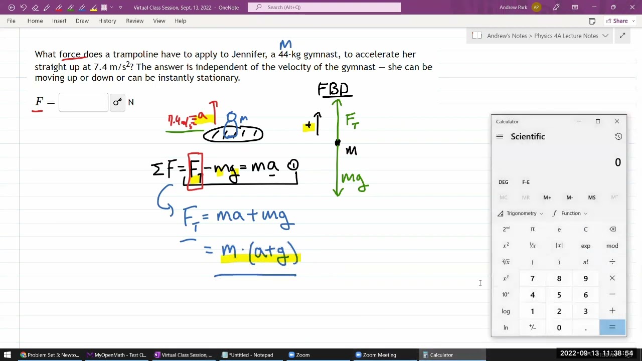 Physics 4A - OpenStax University Physics Vol 1, Chapter 5, Problem 58 ...