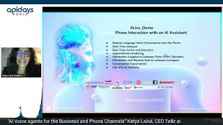 Apidays Paris 2024 - AI Voice agents for the Business and Phone Channels By Katya Lainé.