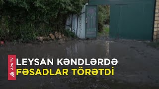 Sakinlər fəryad etdi – Qəbələdə kəndi sel apardı – APA TV