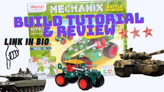 Mechanix Battle Station STEM Toys Build Tutorial \u0026 Review @PrecisionPlayThings #educationaltoys