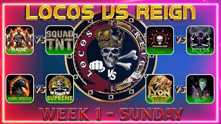 🛑 Tacticool | Locos vs Reign - Clan Tournament. Week 1 - Sunday