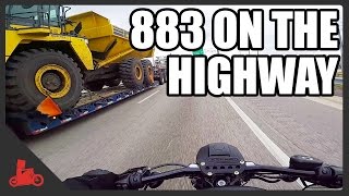 Harley Iron 883 Sportster on the Highway / Interstate