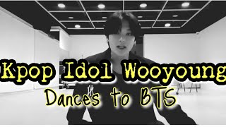 Kpop Idol Wooyoung of Ateez || Dancing to BTS (ON, BST , Fake Love, I Need U, Fire, Not Today)