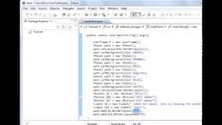 Java programming Lesson 63 GUI : Adding Panels within Panels and setting Layout manager