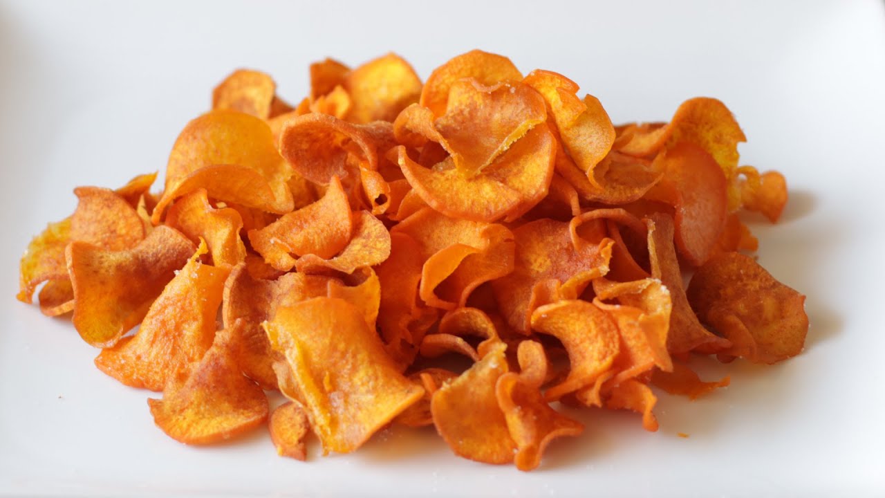 How To Make Thin Crispy Sweet Potato Chips | Easy Potato Chip Recipe ...