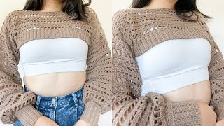 Crochet Summer Bolero Shrug Tutorial