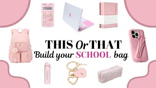 Create Your Dream School Bag 💼📚| This or That Challenge!✨️