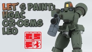 Let's Paint: Bandai HGAC 1/144 OZ-06MS LEO