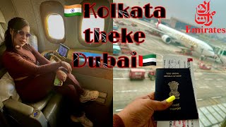 Kolkata Theke Dubai Flight | Kolkata To Dubai Flight Vlog