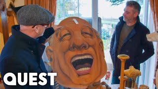 Drew Buys Hand-Painted Head For £200 | Salvage Hunters