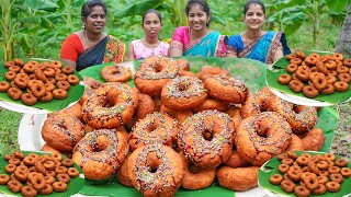 DONUT RECIPE | Village Style Donut Recipe | Homemade Doughnuts Recipe | Village Crazy Cooking