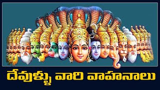 దేవుళ్ళు వారి వాహనాలు || Hindu God's and their mount's