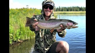 22 INCH RAINBOW TROUT ON THE FLY