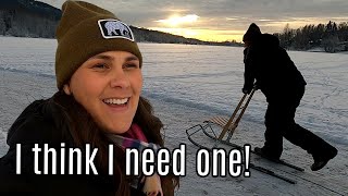 Alaska WINTER Fun | A Kicksled for Christmas?