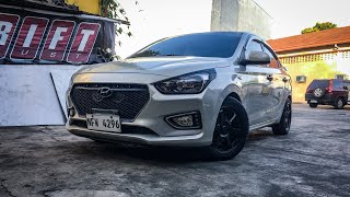 Catback exhaust system on a 2020 Hyundai Reina