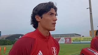 Declaraciones de Sebastián Pineau delantero de la Selección Peruana sub 20
