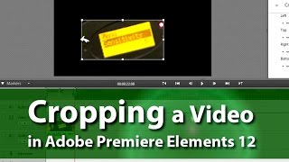 How to Crop a Video | Adobe Premiere Elements Training #6 | VIDEOLANE.COM
