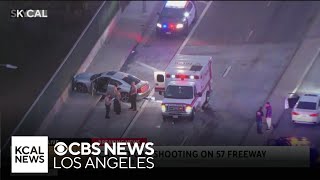 Car-to-car shooting on 57 freeway in Diamond Bar