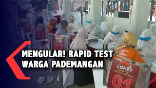 Warga Pademangan Rapid Test Massal. Antrian Sampai Mengular.