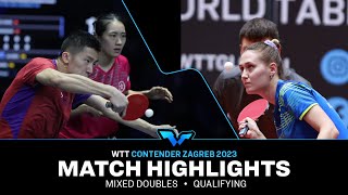 Anastassiya L./Andrei P. vs Zhu Ch./Lam S.H. | XD Qual | WTT Contender Zagreb 2023