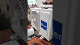 Installing Haier AC! 🛠️ #HaierAirConditioner #HVAC #ACInstallation #CoolComfort #HVACTech #AC