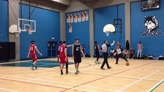 MBL juvenile basketball HMEM Gamk vs ST Hubert Cougars Feb 4th 2018 1st quarter