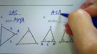 Triangle Congruence Practice worked out