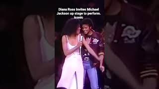 Diana Ross called Michael Jackson up on stage while performing her hit "Upside Down" in 1981. Iconic