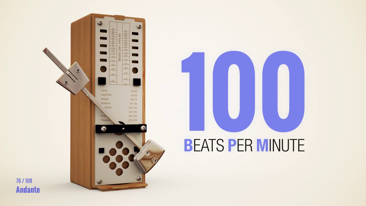 100 Bpm Metronome Youtube