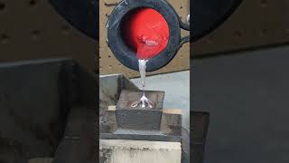 Metal Casting a Rose Melting metal #fyp #shorts #subscribe #silver