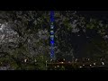 東京スカイツリー ライトアップ　　隅田公園　築山　桜　スーパームーン　満月