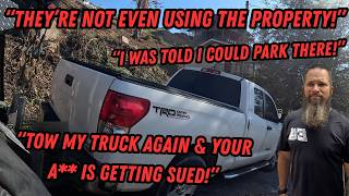 "If they have my truck towed again, their a** is getting sued!" | Illegal Parks