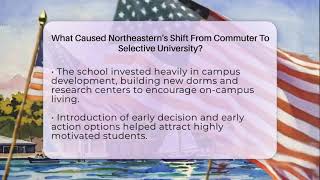 What Caused Northeastern's Shift From Commuter To Selective University? - Everything About Boston