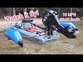 Super Speed Kayak With Oversized Outboard Motor !