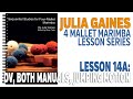 4 Mallet Marimba Series: Lesson 14A, Double Verticals, Both Manuals, Jumping Motion