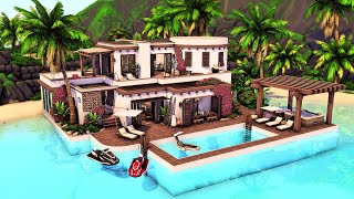 Mediterranean Island Home | The Sims 4 Speed Build