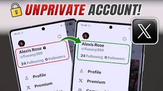 How to Unprivate Your Twitter/X Account! [Remove the Lock Icon]