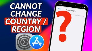 How To Fix Unable To Change Apple ID COUNTRY/REGION in iPhone I Cannot Change Country in AppStore
