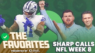Professional Sports Bettor Picks NFL Week 8 | Sharp Calls & NFL Bets from The Favorites Podcast