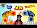 MONSTER JAM SPIN MASTER VS HOT WHEELS MONSTER TRUCKS 2019 CHAMPIONSHIP