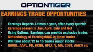 Earnings Reports REVEALED! | Expert Overview with OptionTiger's Options Tools by Hari Swaminathan