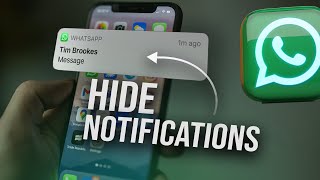 How to Hide WhatsApp Messages on Lock Screen in iPhone